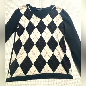 Tommy Hilfiger V-Neck Checkered Sweater